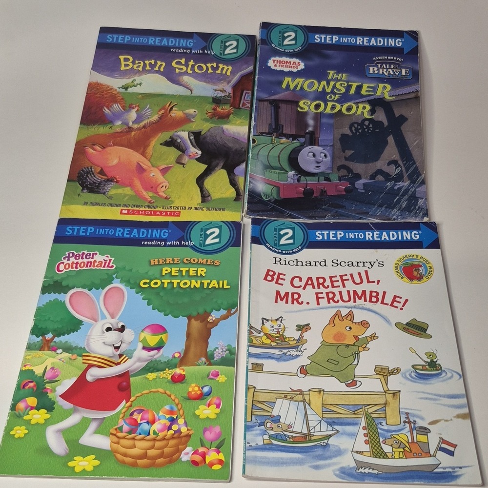 Step Into Reading Level 2 Lot Barn‎ Storm Monster Sodor Ages 4-8 PB